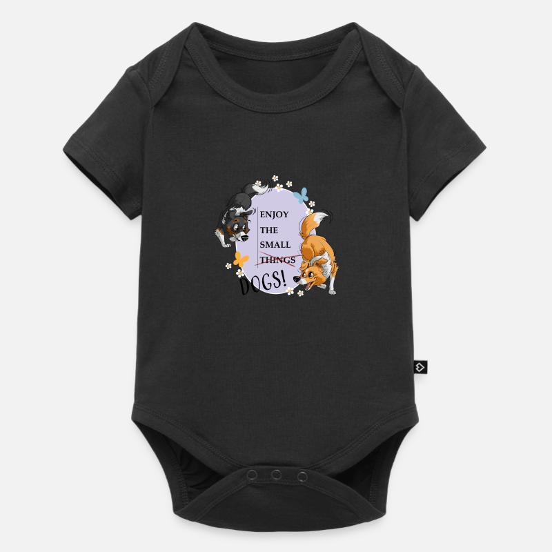 Les petites choses... euh, les Shelties comptent ! - Body à manches courtes Premium Bébé - noir