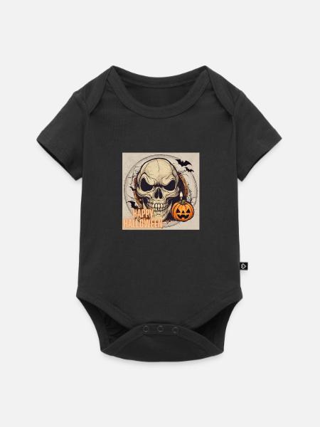 Happy Halloween - Halloween Design - Baby Premium Kurzarmbody - Schwarz