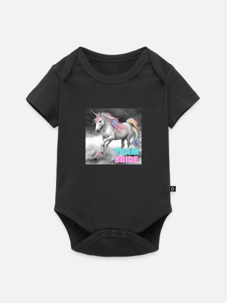 TEAM Bride - Junggesellinenabschied - Baby Premium Kurzarmbody - Schwarz