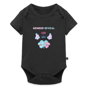 Gender Reveal - Baby Premium Kurzarmbody - Schwarz - Vorne