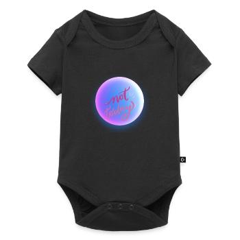 NOT TODAY - Baby Premium short-sleeve bodysuit - black - Front