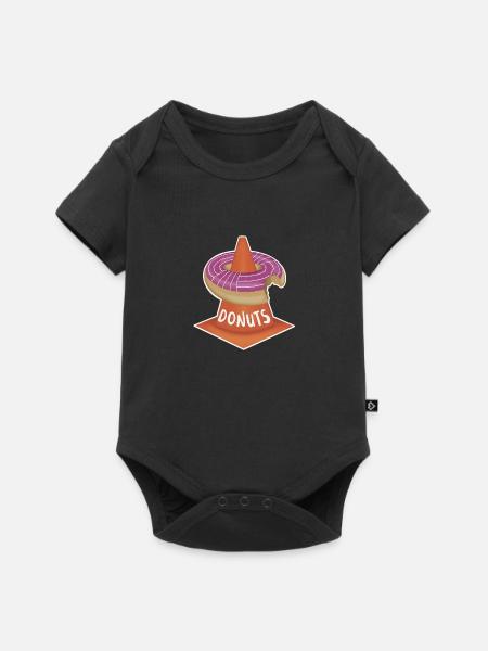 Donuts - Baby Premium Kurzarmbody - Schwarz