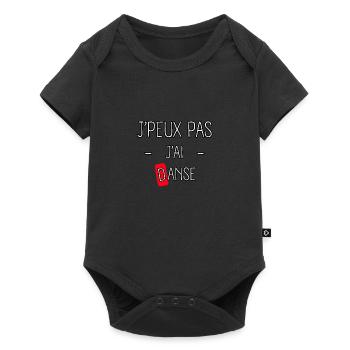 J'peux pas j'ai Danse - Body à manches courtes Premium Bébé - noir - Devant