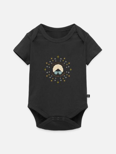 Glitter Glam Guru - Baby Premium Kurzarmbody - Schwarz