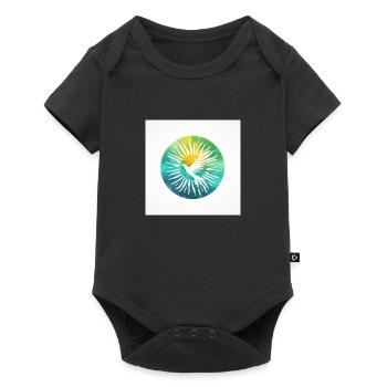 Colorful Peace Dove - Baby Premium short-sleeve bodysuit - black - Front