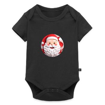 Santa Claus Xmas Christmas - Baby Premium Kurzarmbody - Schwarz - Vorne