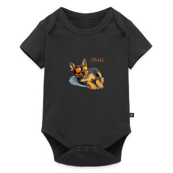 Maître du refroidissement - Body à manches courtes Premium Bébé - noir - Devant