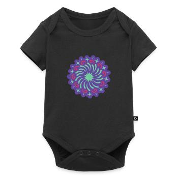 Diwali Indian Festival Laternenfest - Baby Premium Kurzarmbody - Schwarz - Vorne