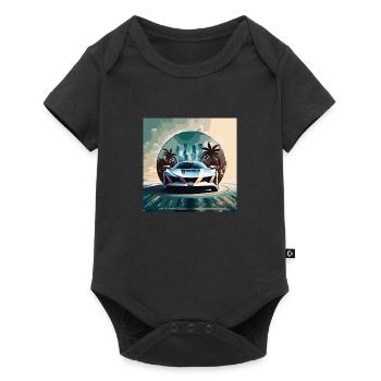 Miami Portal Escape (Miami Collection) - Baby Premium short-sleeve bodysuit - black - Front
