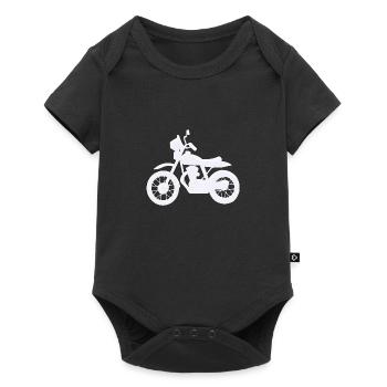 Motorcycle Fan Motorcycle Motorcross Motorcyclist - Baby Premium short-sleeve bodysuit - black - Front