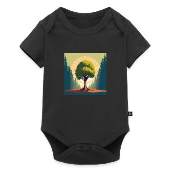 Natur / Baum / Umwelt - Baby Premium Kurzarmbody - Schwarz - Vorne