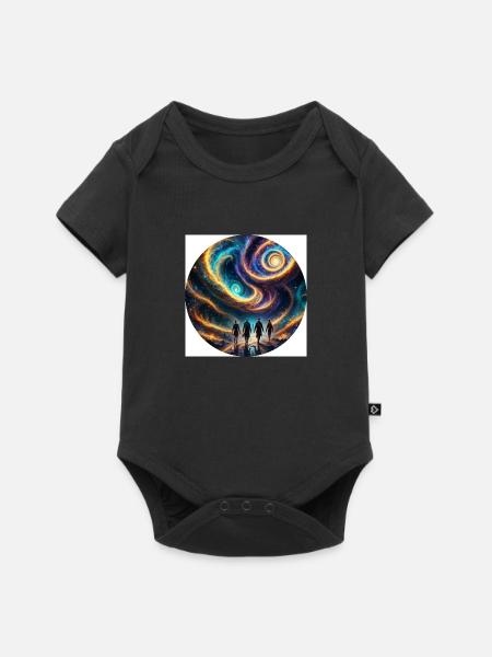 zukunft - Baby Premium Kurzarmbody - Schwarz