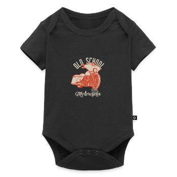 Chopper // Custom // Motorcycle - Baby Premium short-sleeve bodysuit - black - Front