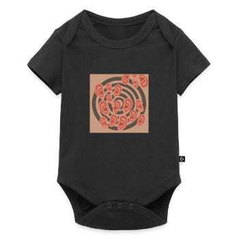 Ohrwirbel - Baby Premium Kurzarmbody - Schwarz - Vorne