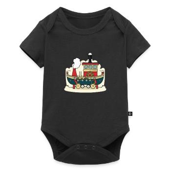 Bateau farfelu - Body à manches courtes Premium Bébé - noir - Devant