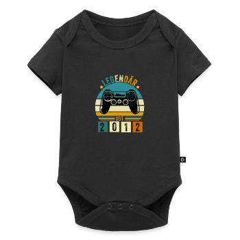 legendär seit 2012 konsole gamer 2012 - Baby Premium Kurzarmbody - Schwarz - Vorne