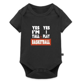 Vintage for tall basketball player basketball fans - Baby Premium short-sleeve bodysuit - black - Front