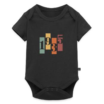 1935 vintage rétro - Body à manches courtes Premium Bébé - noir - Devant