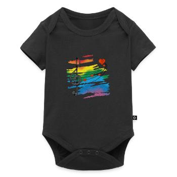Musik - Baby Premium Kurzarmbody - Schwarz - Vorne