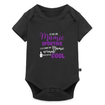 Mamie suportive - Body à manches courtes Premium Bébé - noir - Devant