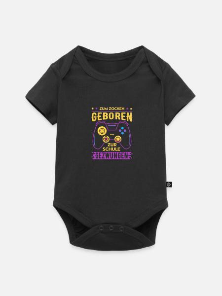 Zocken 2 - Baby Premium Kurzarmbody - Schwarz