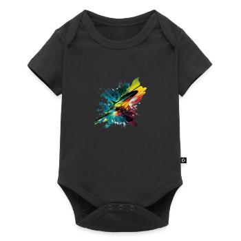rainbow - Baby Premium short-sleeve bodysuit - black - Front