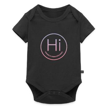 Powered by Human Intelligence - Baby Premium short-sleeve bodysuit - black - Front