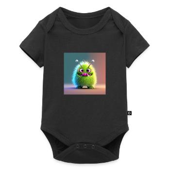 Happy Halloween cute monster tongue out scary fun - Baby Premium short-sleeve bodysuit - black - Front