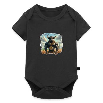 Bitcoin Bullrun - Baby Premium short-sleeve bodysuit - black - Front
