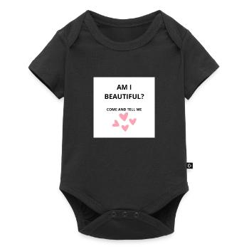 Suis-je belle ? - Body à manches courtes Premium Bébé - noir - Devant