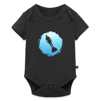 Deep Sea Diving Aquatic Sports Apnoe Diver - Baby Premium Kurzarmbody - Schwarz - Vorne