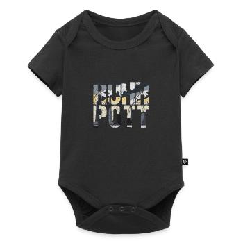 Lettrage Ruhrpott - Body à manches courtes Premium Bébé - noir - Devant