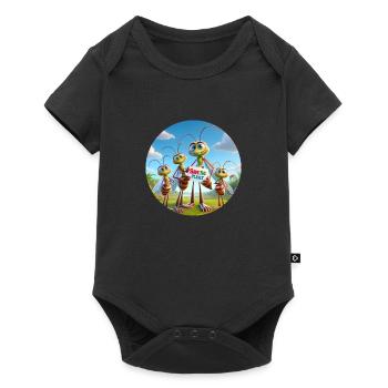 Mosquitoes Family - Baby Premium short-sleeve bodysuit - black - Front