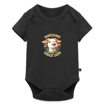 awesome Since 1939 - Humor 1939 Birthday Gift - Baby Premium short-sleeve bodysuit - black - Front