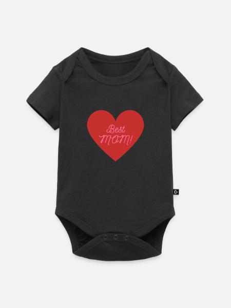 Best Mom - Baby Premium short-sleeve bodysuit - black