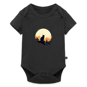 Lonely cat - Baby Premium short-sleeve bodysuit - black - Front