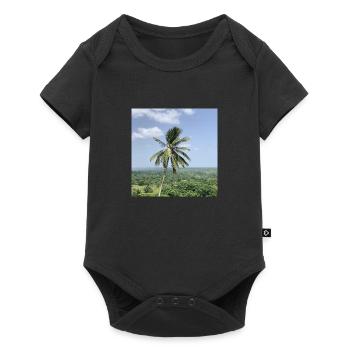 Palme - Baby Premium Kurzarmbody - Schwarz - Vorne