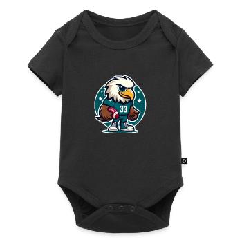 Aigle de football - Body à manches courtes Premium Bébé - noir - Devant