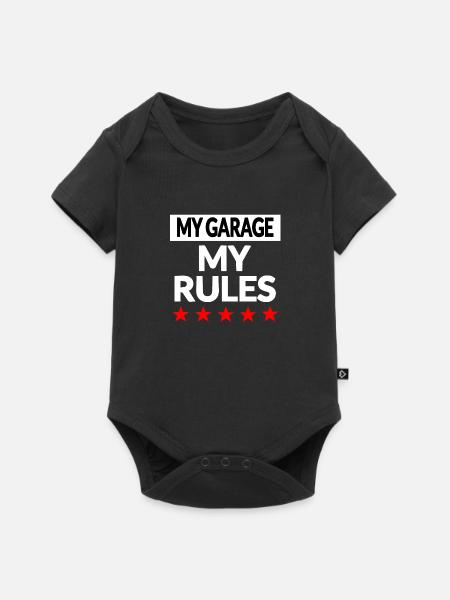 Garage - Baby Premium Kurzarmbody - Schwarz