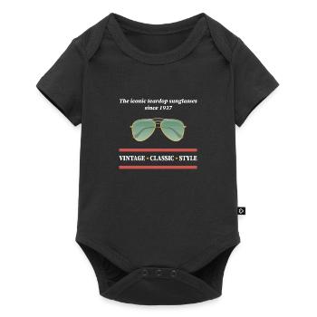Vintage 3 Graphics - Baby Premium short-sleeve bodysuit - black - Front