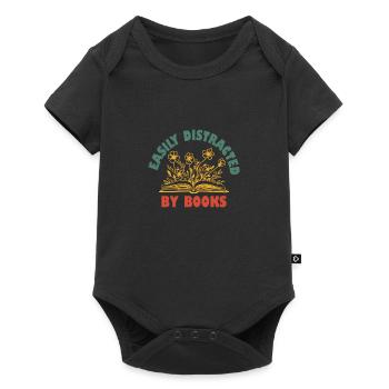 Easily Distracted By Books - Baby Premium short-sleeve bodysuit - black - Front