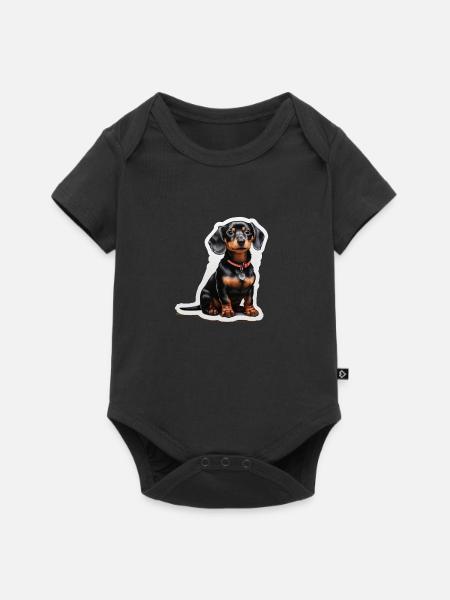 Dackel - Premium kortærmet baby-body  - sort