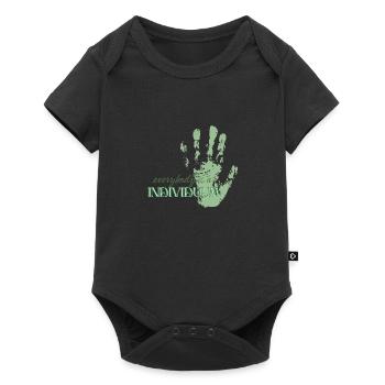 Tout le monde est un individuum - Body à manches courtes Premium Bébé - noir - Devant