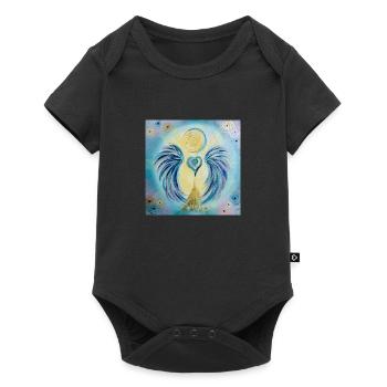 Herzengel Ab&Auflösung aller Besetzungen - Baby Premium Kurzarmbody - Schwarz - Vorne