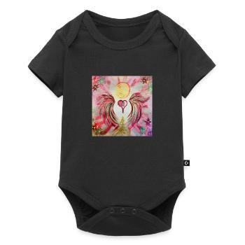 Herzengel Wirkmacht - Baby Premium Kurzarmbody - Schwarz - Vorne