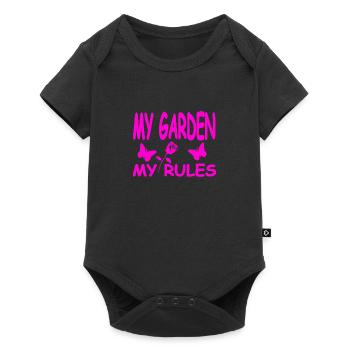 Garten - Baby Premium Kurzarmbody - Schwarz - Vorne