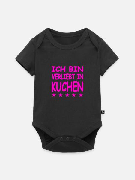 Kuchen - Baby Premium Kurzarmbody - Schwarz