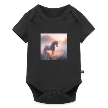 Unicorn - Baby Premium short-sleeve bodysuit - black - Front