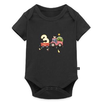 3rd Anniversary Farm Agriculture - Baby Premium short-sleeve bodysuit - black - Front