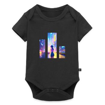 Girl in City - Baby Premium short-sleeve bodysuit - black - Front